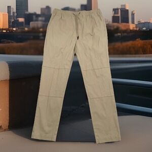 CSG Champs Joggers Men's Large‎ Beige Activewear Drawstring Cell Phone Pocket